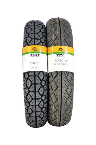 350-10 Ve 90/90-12 Tl Tubeless - Dubleks Lastik Takımı