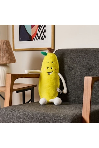 Evidea Soft Muz Figürlü Yastık - Sarı - 55x15 Cm Sarı