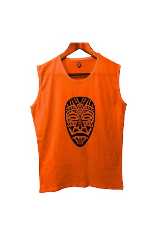 Top Glory Mask Baskılı Kolsuz Sporcu T-shirt Tank Top Sporcu Fitness Atlet