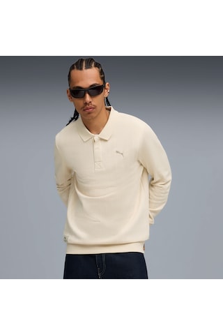 Puma Class Erkek Krem Polo Sweatshirt 688217-87 Krem