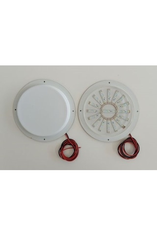 Su Geçirmez Led Marine Tekne Karavan Yuvarlak Lamba 12V DC ŞEFFAF