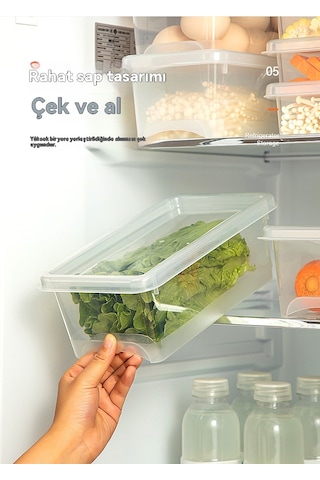 Buzdolabına Özel Taze Tutma Saklama Kutusu, Mühürlü Kutu