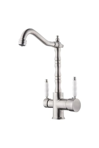 Yedi Yapı Market Rustik Arıtmalı Mutfak Evye Bataryası Retro inox Saten Yedi Yapı Market Rustik Arıtmalı Mutfak Evye Bataryası Retro inox Saten
