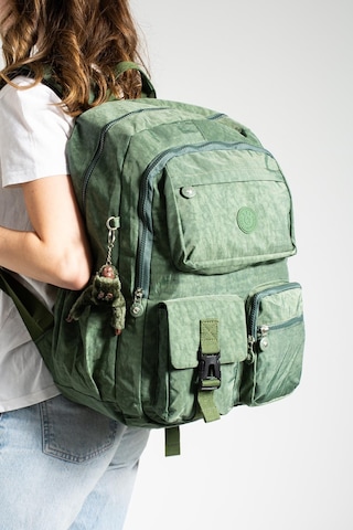 Ultra Hafif Çok Cepli Su Geçirmez Sırt Çantası Unisex Yeşil Model: 571-1k - Yeşil