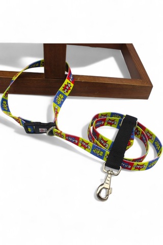 Caramelos Köpek Gezdirme Tasması, Bağlama Kilitli, Anti Shock Bbn Çok Renkli