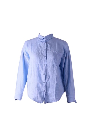 Trender Mavi Kadın Gömlek 6507 Mavi