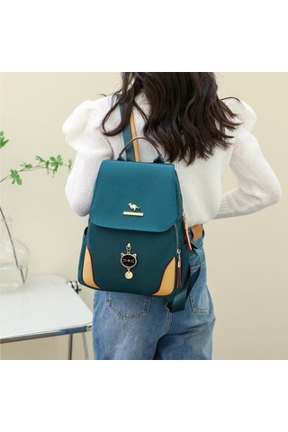 Luckydog Pembe Kadın Moda Çok Yönlü Naylon Sırt Çantaları Su Geçirmez Büyük Kapasiteli Bayanlar Sadelik Okul Çantaları Kadın Pembe