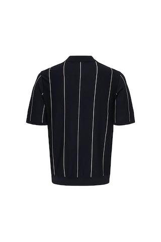 Only & Sons Erkek Yarım Fermuarlı Kısa Kollu Lacivert Kazak - 22037067 Lacivert