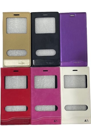 Samsung Galaxy Uyumlu A7 2017 Kapakli Pencereli Kilif