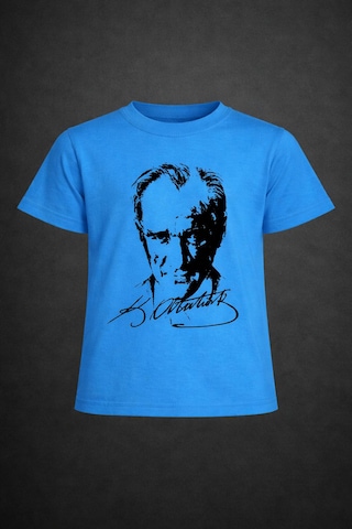Dıgıl Kids Atatürk Baskılı Çocuk T-shirt Mavi Dıgıl Kids Atatürk Baskılı Çocuk T-shirt Mavi