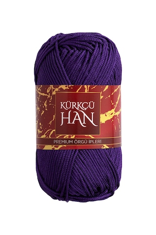 Stil Makrome 3 Mm 100 Gr 100 M Polyester Makrome Parlak Örgü Ve Çanta İpi - Üzüm Moru