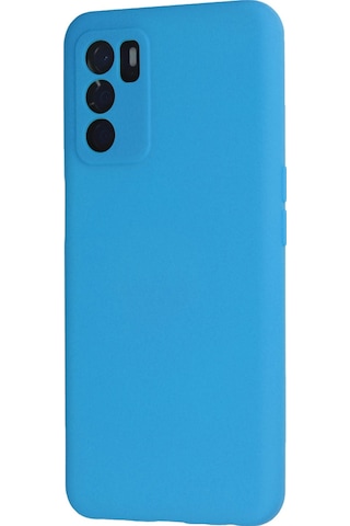 Newface - 419 - Oppo A55 Kılıf Nano İçi Kadife Silikon - Csmo-tex - - Mavi
