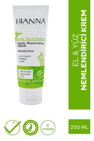 Bianna Deeply Green Tea & Bambu Moisturizing Cream 200 ML Bianna Deeply Green Tea & Bambu Moisturizing Cream 200 ML