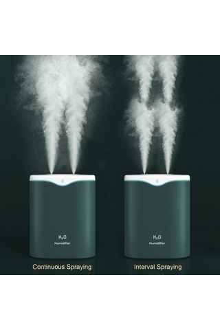 Youtek Beyaz 2l Çift Fönlü Ev Ofis Kullanıma Uygun Büyük Kapasiteli Otomatik Kapatma Ve Gece Lambalı Soğuk Buhar Nemlendirici