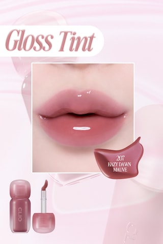 Pigmentli, Parlak Bitişli Dolgunlaştırıcı Lip Gloss Clıo Volumate Gloss 207 Hazy Dawn Mauve