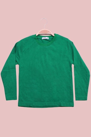 Panios Kids 3'lü Düz 0 Yaka Uzun Kol Unisex Çocuk Siyah-yeşil-gri Sweatshirt Çok Renkli