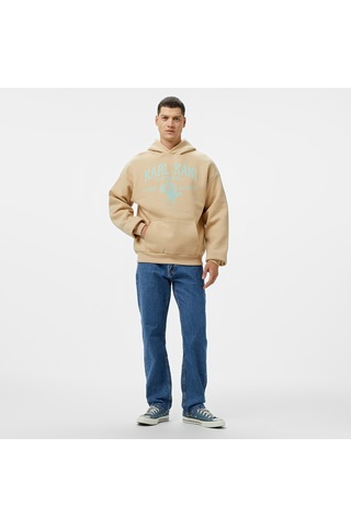 Karl Kani Kani Street Academy Os Erkek Krem Hoodie 026 Km243-005 5559697