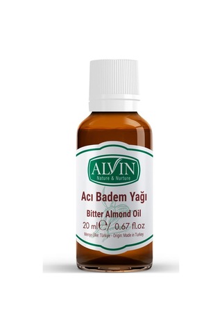Alvin Acı Badem Yağı Soğuk Sıkım 20 ML