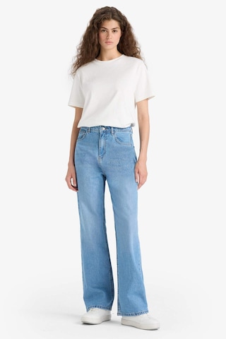 Defacto 90s Wide Leg Yüksek Bel Uzun Jean Yıkamalı Pantolon E9106ax25aunm85 Indigo