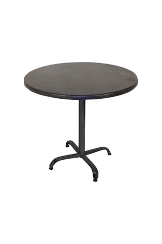 Bey Mobilya 545562227 Indigo Werzalit Yuvarlak Mutfak Masası 80 CM Çap Esb - Siyah