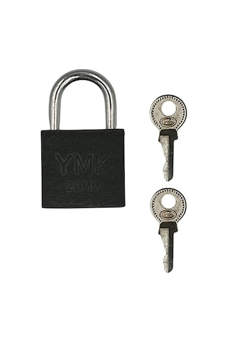 Yuma Ymk Asma Kilit, Sağlam Döküm Gövdeli, Yedek Anahtarlı, Yüksek Güvenlikli, Paslanmaz Çelik Kulplu, Korozyon Dirençli, Kapı, Depo, Dolap Ve Bahçe Kilidi Kısa, Gri, 20 Mm