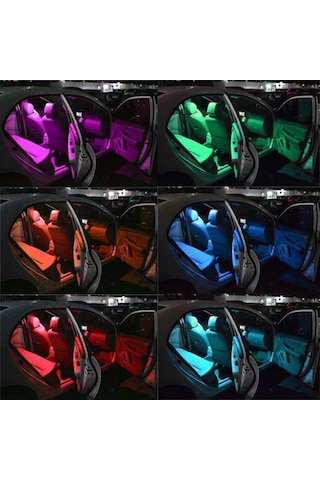 OtoÇizgi Uzaktan Kumandalı Çakar Lamba T10 18 Led Rgb Park Lambası 2 Adet OtoÇizgi