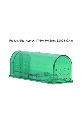 Youmex 2 Adet Otomatik Kilitleme Plastik Fare Tuzağı - Su Geçirmez, Ev Ve Restoranlar İçin Sürekli Kapanabilen, Temizliği Kolay Yeşil