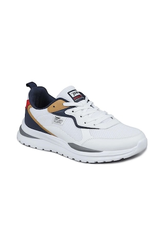 JUMP 27985 MERDANE E-WHITE/NAVY/RED SPOR AYAKKABI Beyaz