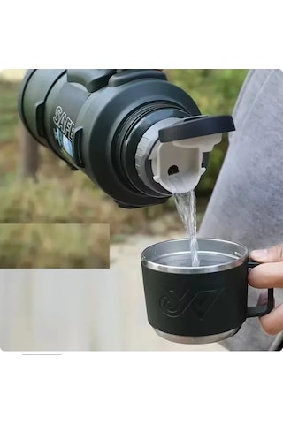 Safe Paslanmaz Çelik 3.2 Litre Termos 48 Saat Sıcak Soğuk Tutma 5570 Çok Renkli