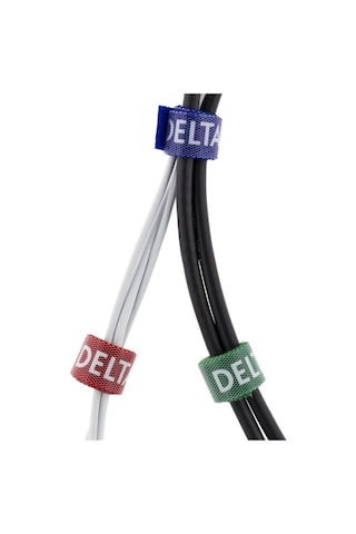 Deltaco Kablo Ayırma Kiti, Farklı Renklerde Velcro, 5'li Paket Cm01