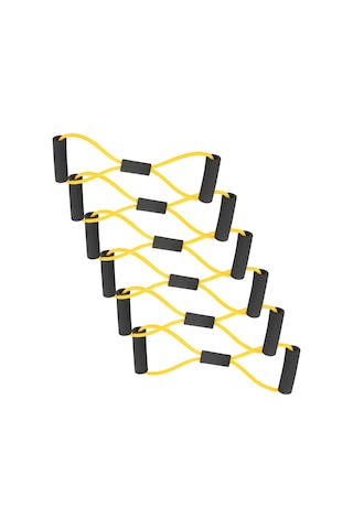 Geeroyoo 6 Adet Sarı Tpe+köpük Direnc Bandı - Pilates Ve Üst Vücut Güç Antrenmanı İçin, Ev/gym/outdoor Kullanıma Uygun Sarı