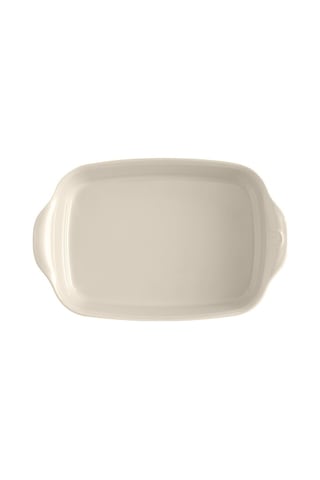 Emile Henry Fırın Kabı Dikdörtgen 30 x 19 cm Ekru/Clay Ekru