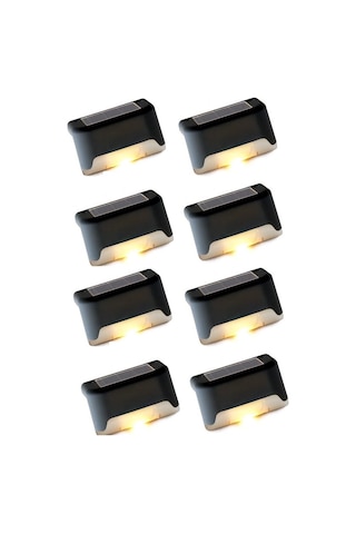 Merdiven Ve Korkuluklar İçin Güneş Enerjili Aydınlatma 8'li Paket