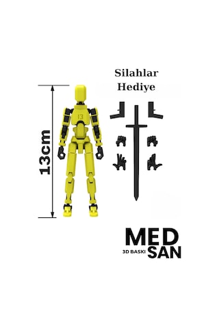 13 Dummy Siyah Sarı Tüm Eklemleri Hareketli Aksiyon Figürü Oyuncak 13 Dummy Siyah Sarı Tüm Eklemleri Hareketli Aksiyon Figürü Oyuncak