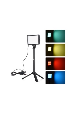 Andoer Masaüstü Fotoğrafçılığı 15w Led Video Işık Seti Siyah 2 Paket Siyah