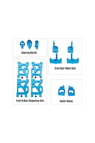 Pazly Yüksek Wltoys Ve Takımı Süspansiyon Rc Performanslı İçin Geeroyoo Direksiyon Araba Alüminyum 144001 Da
