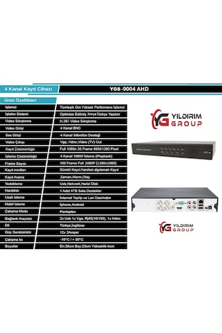 Dahua 2 Kameralı 2 Mp Ahd Güvenlik Kamera Sistemi
