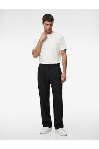Koton Bisiklet Yaka Viskon Karışımlı Kısa Kollu Basic Slim Fit Tişört Beyaz 6sam10285mk