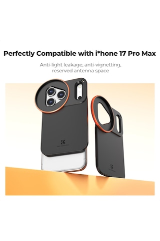 K&f Concept İphone 17 Pro Max Ve 58 Mm Dişli Filtrelerle Uyumlu, İphone Filtre Montajı Filtre Dahil Değildir