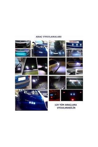Carub Led Lamba Ayna Altı Kartal Göz 12v 23 Mm Buz Mavi 2 Li Br4621024