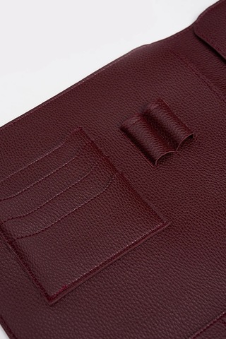 Necati Çanta Apple Uyumlu MacBook Air Pro 13-14 Inç Organizer Evrak & Laptop & Tablet Çantası - Bordo Bordo