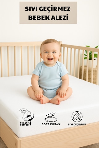 Formeya %100 Pamuk Sıvı Geçirmez Bebek Ve Çocuk Alezi