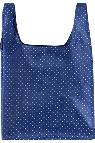 Symbee Mürekkepli Logo İçeren, Suluğa Dayanıklı, Taşınabilir Ve Katlanabilir Çanta - Ev Kullanıma İdeal, Hızlı Teslimat - Mavi Çizgili Mavi