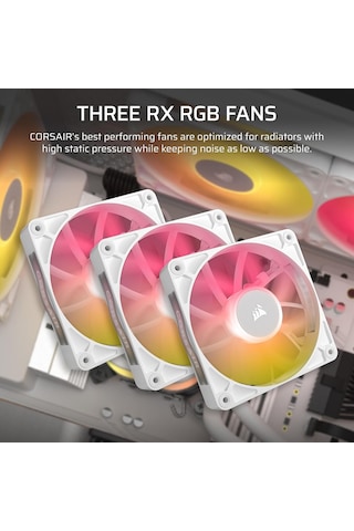 Tr İcue Lınk Tıtan 360 Rx Rgb Aıo 360mm İşlemci Soğutucusu - Beyaz Cw-9061021-ww Diğer
