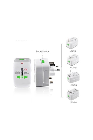 Universal Priz Fiş Çevirici Dönüştürücü Adaptör Tüm Ülkeler