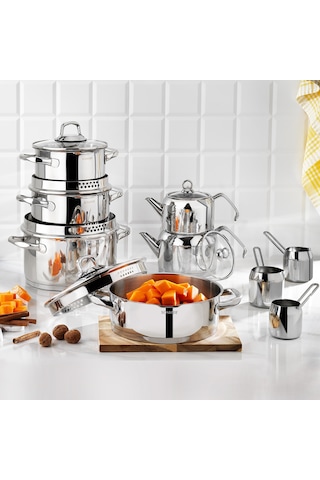 Schafer Jewel Çelik Çeyiz Seti 15 Parça-ınox Inox