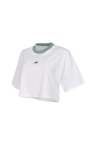 New Balance Lifestyle Women Tshirt Beyaz