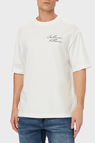 Calvin Klein Erkek T Shirt Lv04re828g Yaf Beyaz