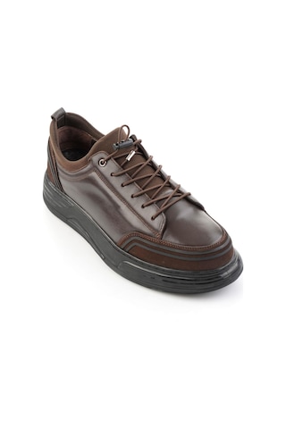 Bambi Kahve Napa Hakiki Deri Erkek Sneaker E01080185243 Kahve Rengi