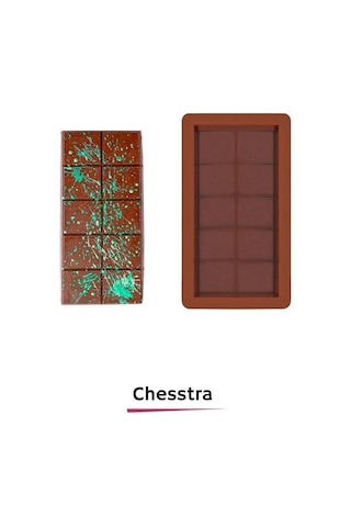 Esnek Bpa İçermez Yüksek Isı Dayanıklı Meşhur Dubai Çikolata Silikon Kalıbı 1 Adet Çok Renkli